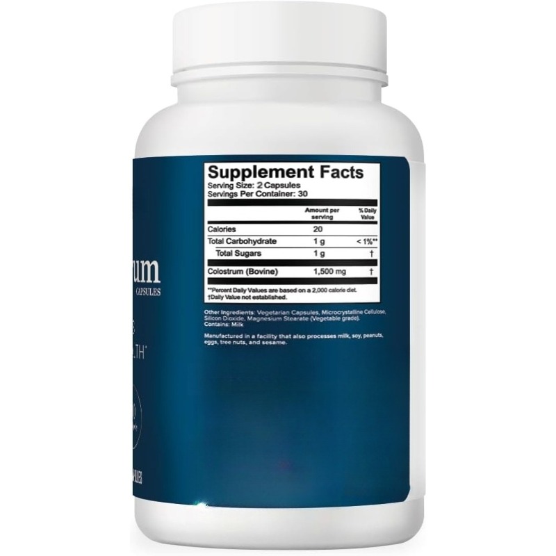 Colostrum Supplement -1500mg P - đánh giá và giá Colostrum Bovine Powder
