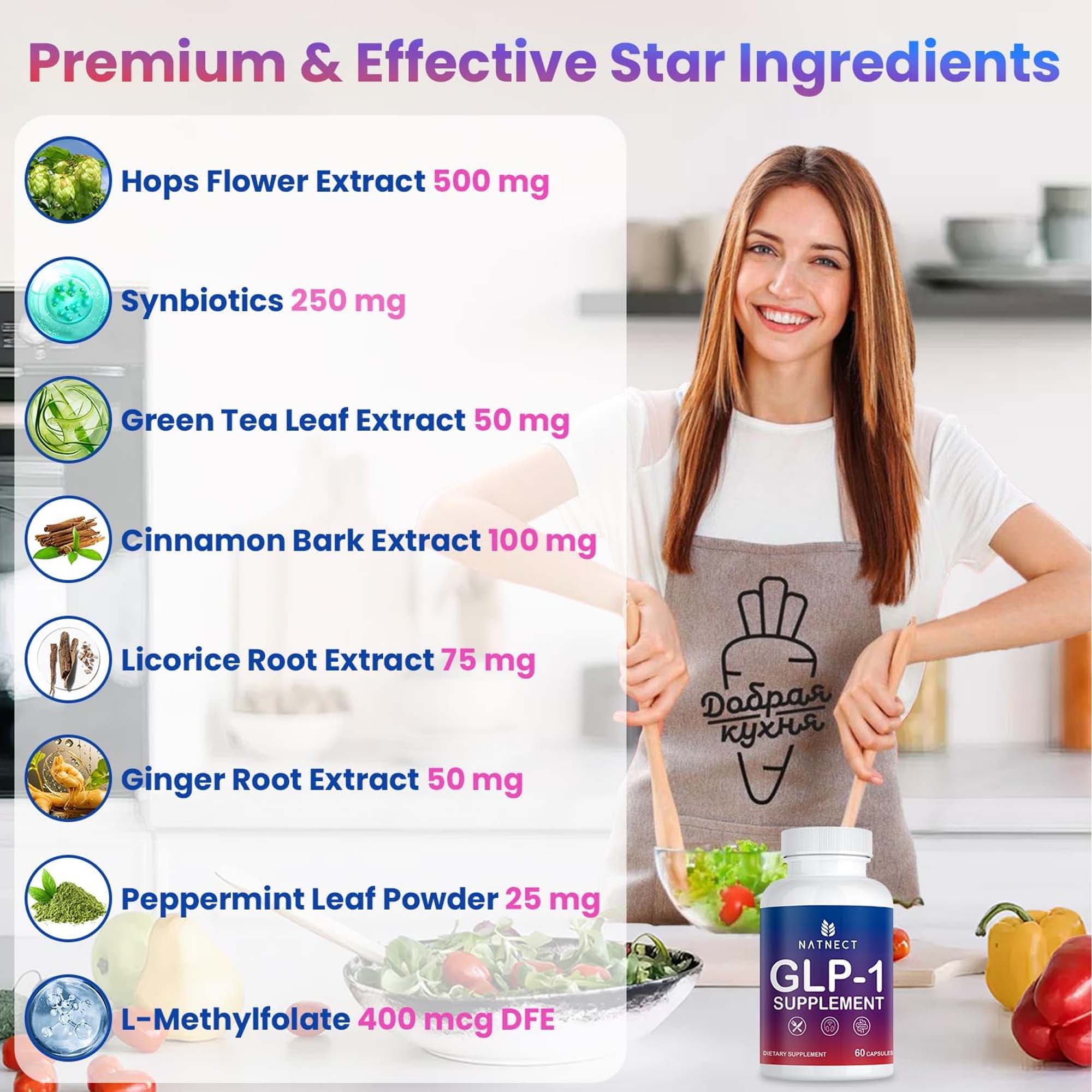 GLP-1 Supplement Capsules, Wei - đánh giá và giá Green Tea Extract Fat