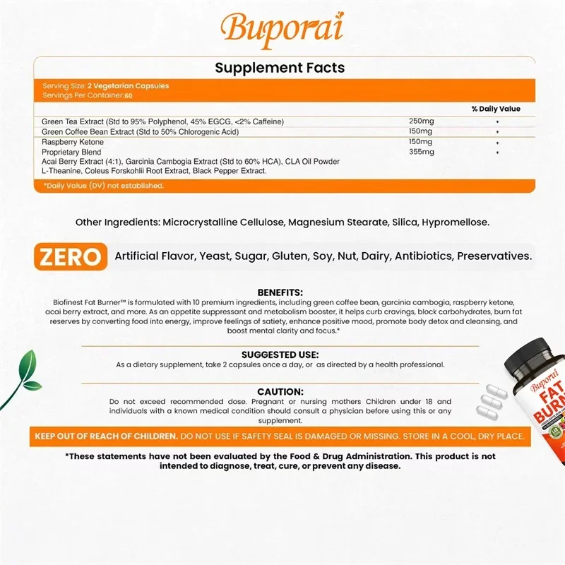 Fat Burner Capsules - Promotes - đánh giá và giá Green Tea Extract Fat